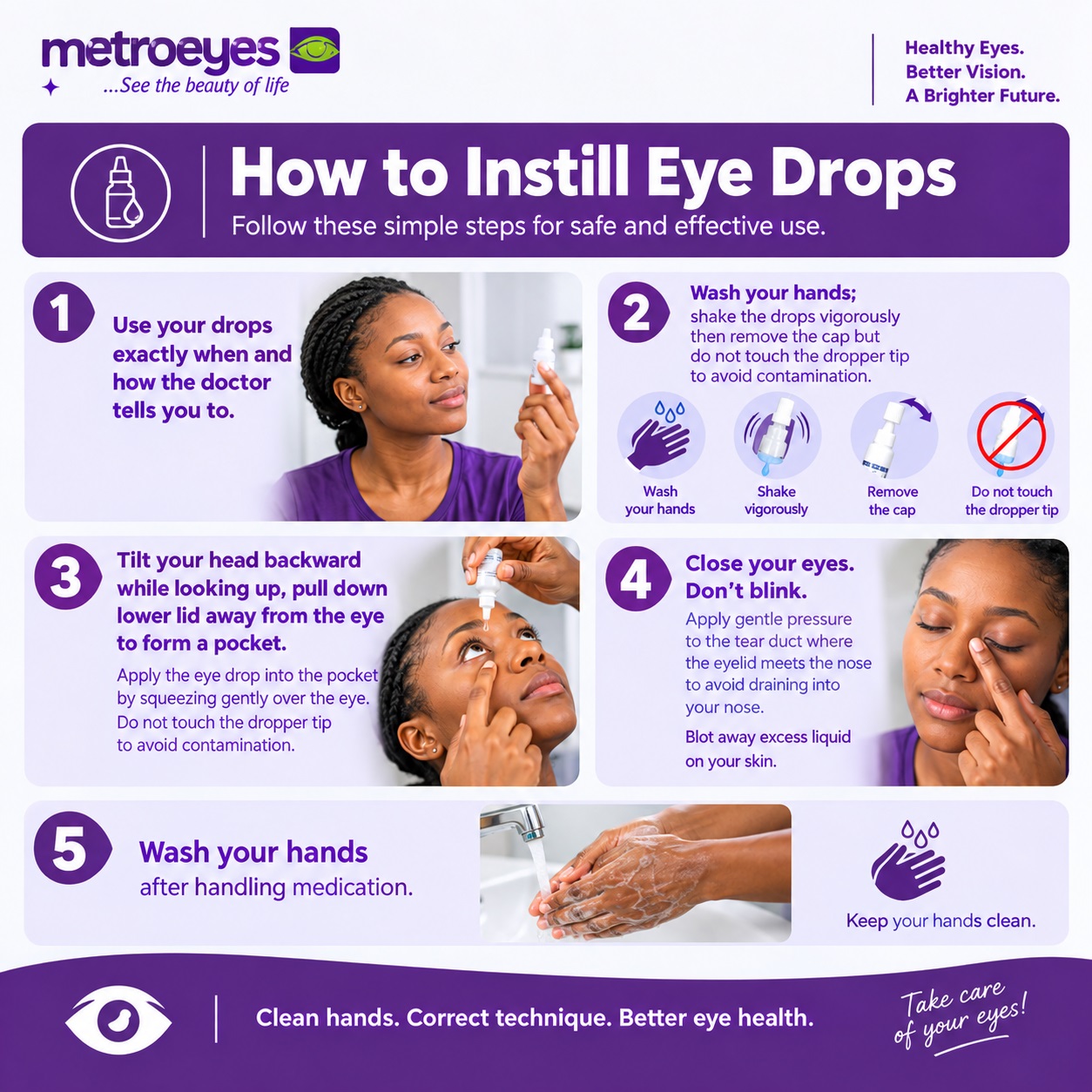 HOW TO INSTILL EYEDROPS